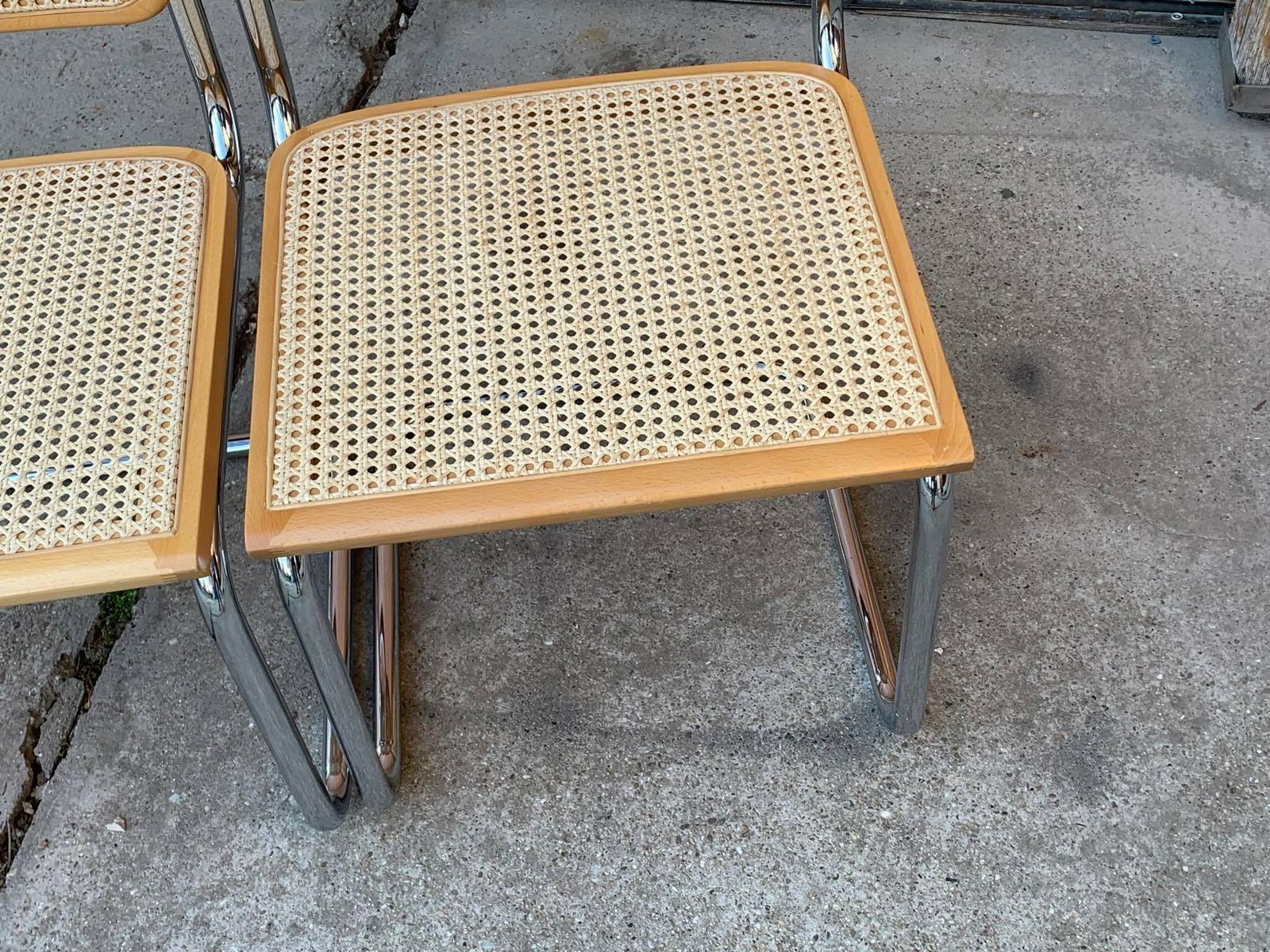 Pair Of Mid Century Cesca Chairs By Marcel Breuer photo furniture