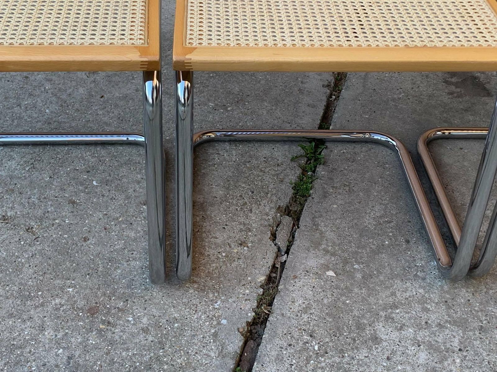 Set Of 3 Mid Century Italian B32 Cesca Chairs By Marcel Breuer, 1970s photo 916.0