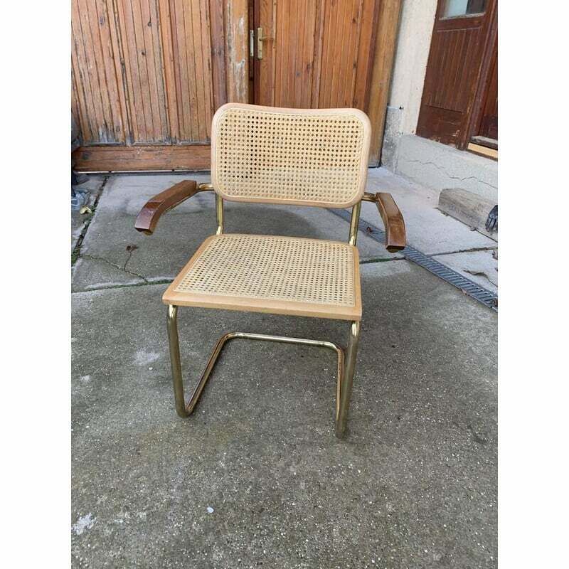 Mid Century Italian B64 Cesca Armchair By Marcel Breuer, 1970s photo vinterior