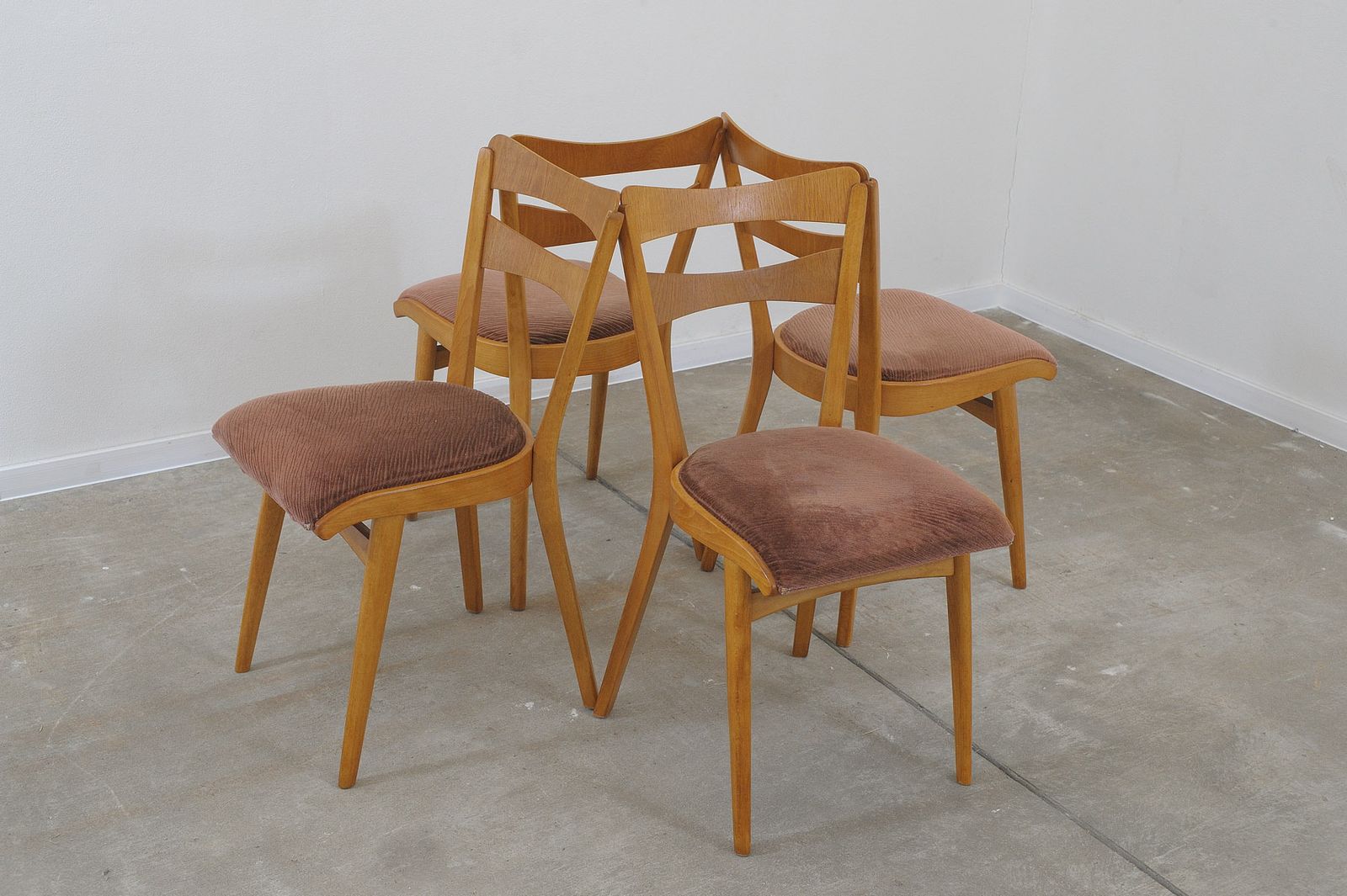 Mid Century Dining Chairs By Tatra Nabytok, Set Of 4 photo buy
