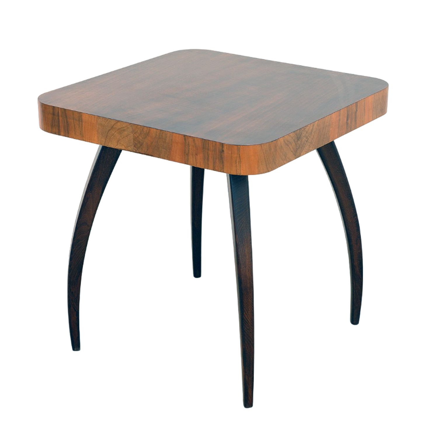 Fully Renovated Walnut Spider Table H259 By Jindřich Halabala, 1950´S
