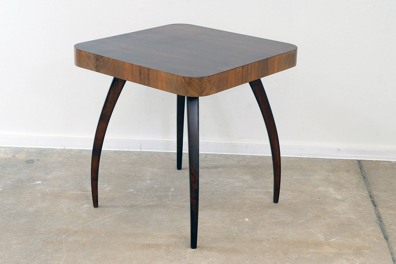 Fully Renovated Walnut Spider Table H259 By Jindřich Halabala, 1950´S photo vintage