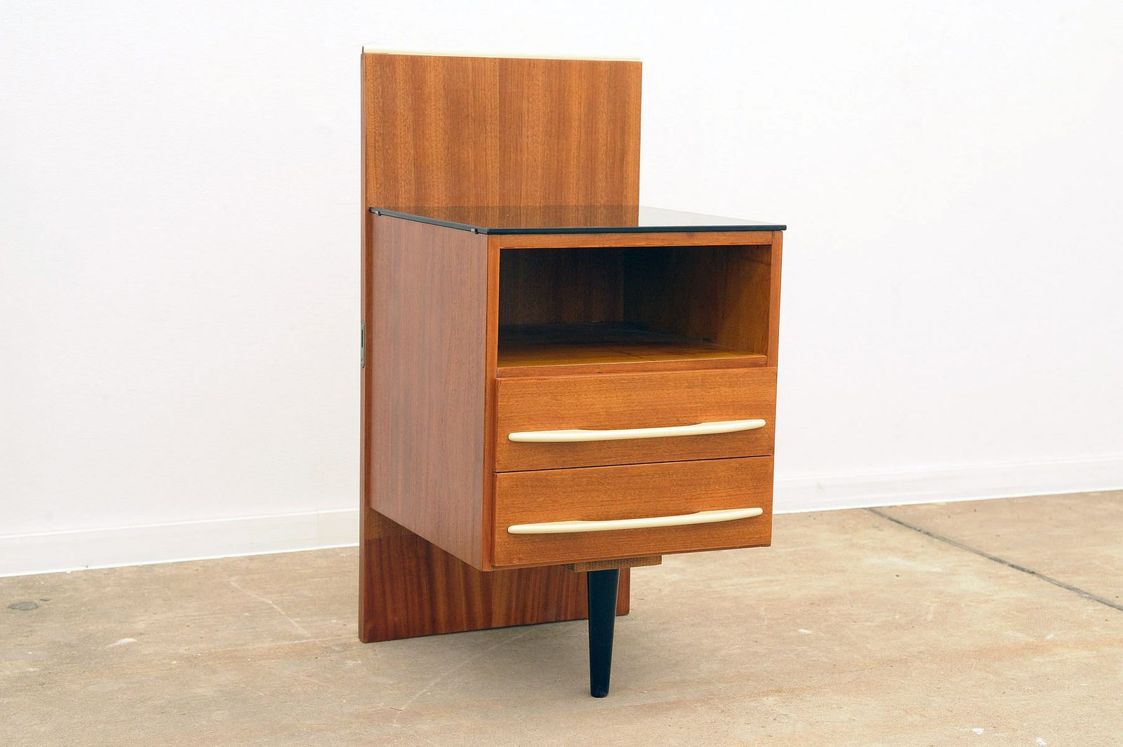 Fully Renovated Midcentury Nightstand By Mojmír Požár, 1960's, Czechoslovakia photo Furniture