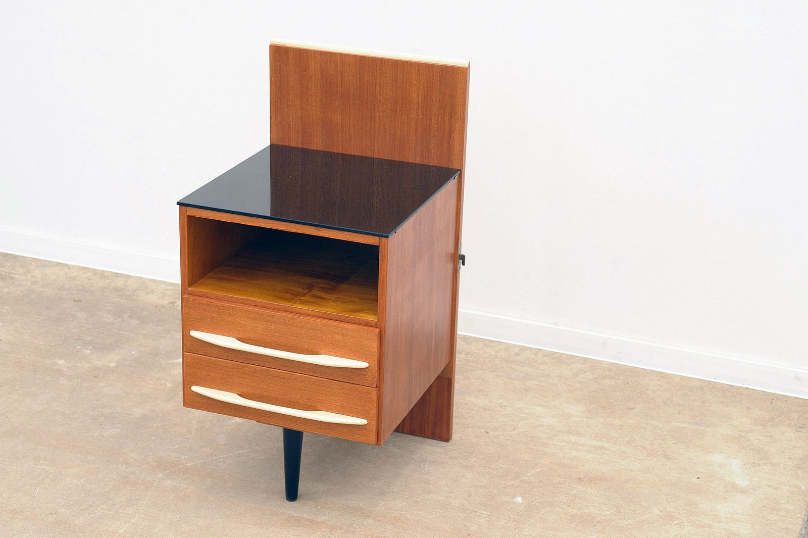 Fully Renovated Midcentury Nightstand By Mojmír Požár, 1960's, Czechoslovakia photo 638.0