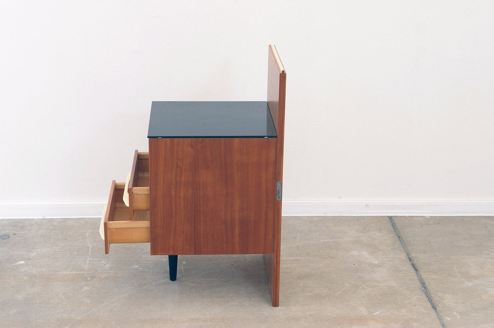 Furniture Fully Renovated Midcentury Nightstand By Mojmír Požár, 1960's, Czechoslovakia photo