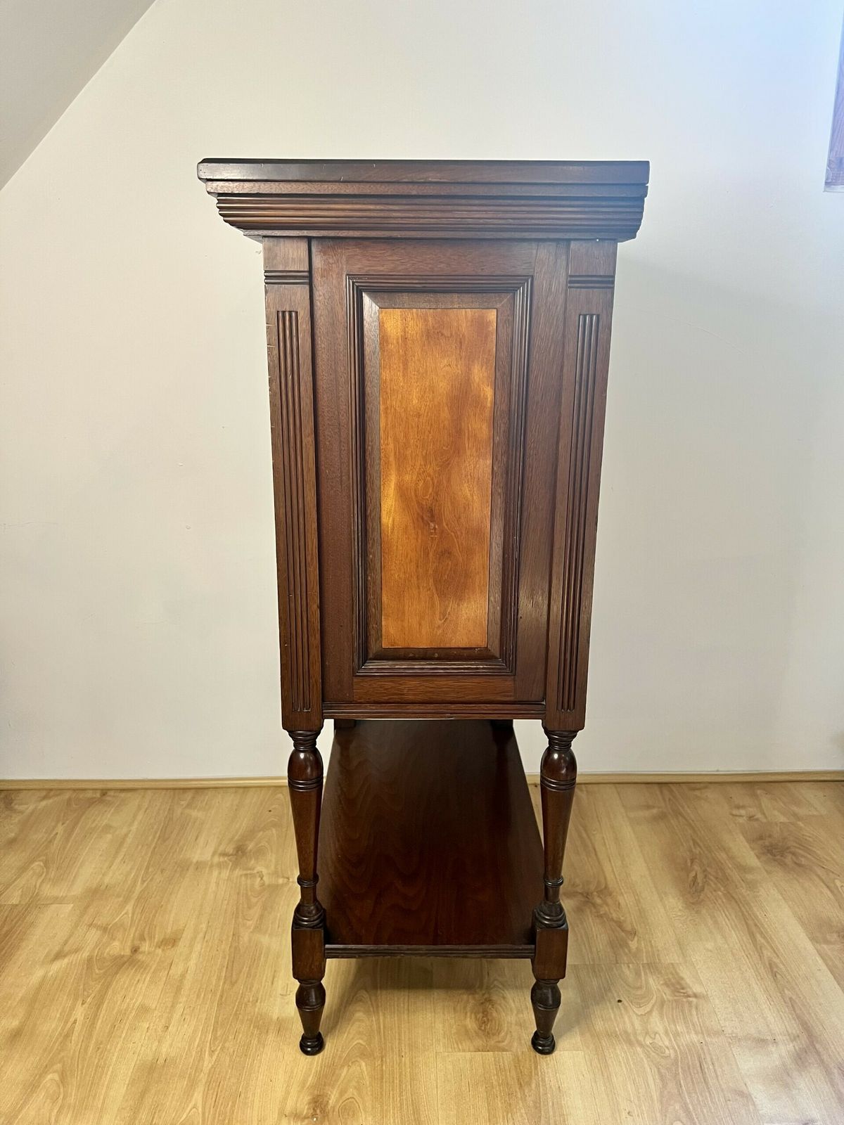 Victorian Quality Mahogany And Satinwood Side Cabinet photo vintage