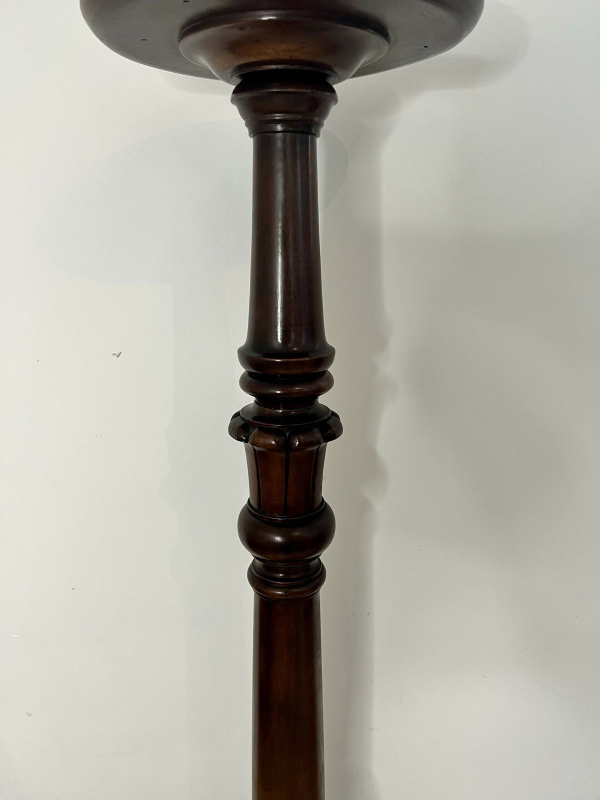 Victorian Quality Carved Mahogany Torchere photo Furniture