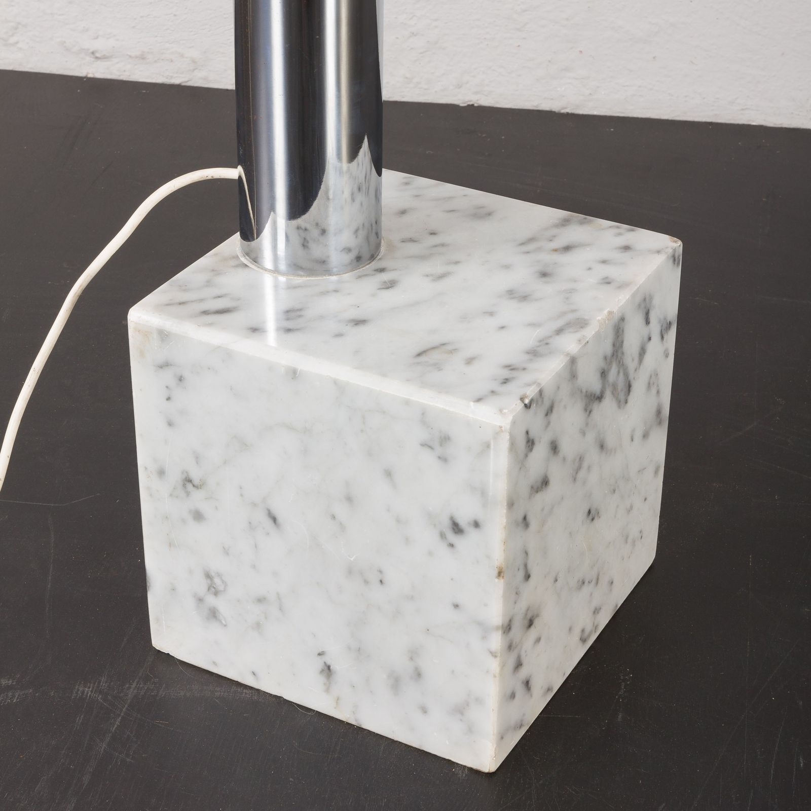 Goffredo Reggiani Swivelling Floor Lamp With Carrara Marble Base, Italy 1970s photo Lighting