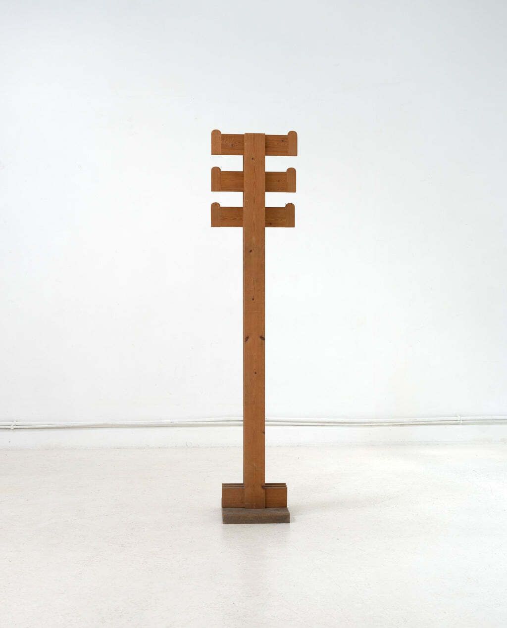Pine Coat Rack Attr. Mario Ceroli, Italy, C.1970 photo furniture