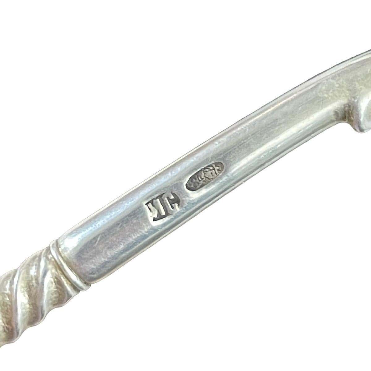 20th Century Russian Solid Silver & Enamel Spoon, Ivan Saltikov, C.1900 photo Home Decor