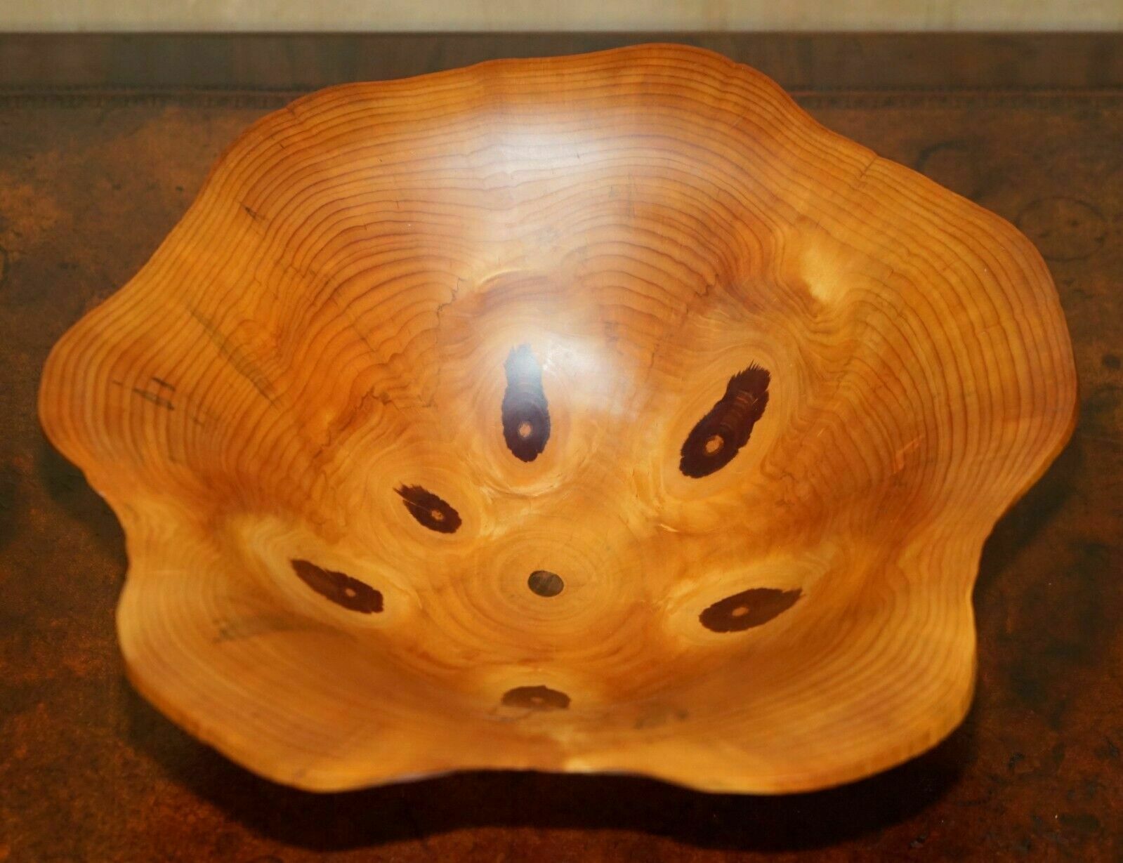 Super Rare Large Monkey Puzzle Wood Fruit Bowl By Gregory Jervis Moreton photo buy
