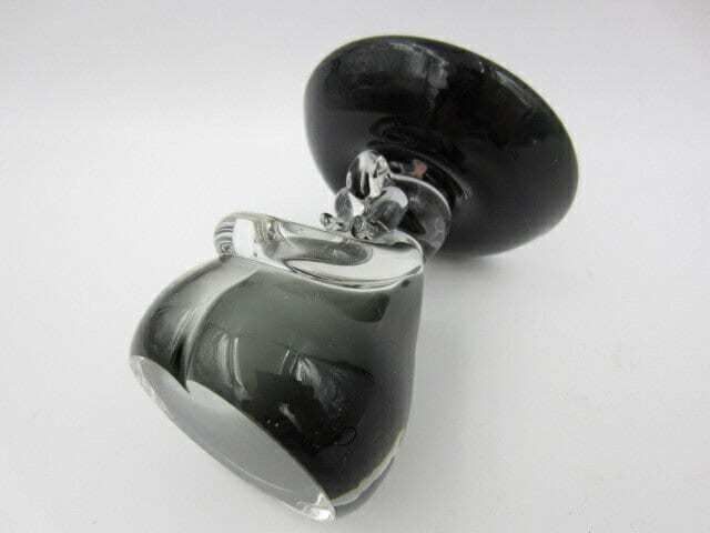 Murano Smokey Grey Art Glass Figurine Oball Chinese Mexican Man Sculpture photo buy