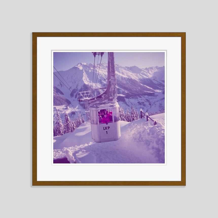 Mountain Top By Toni Frissell Archival Pigment Print Framed In Brown