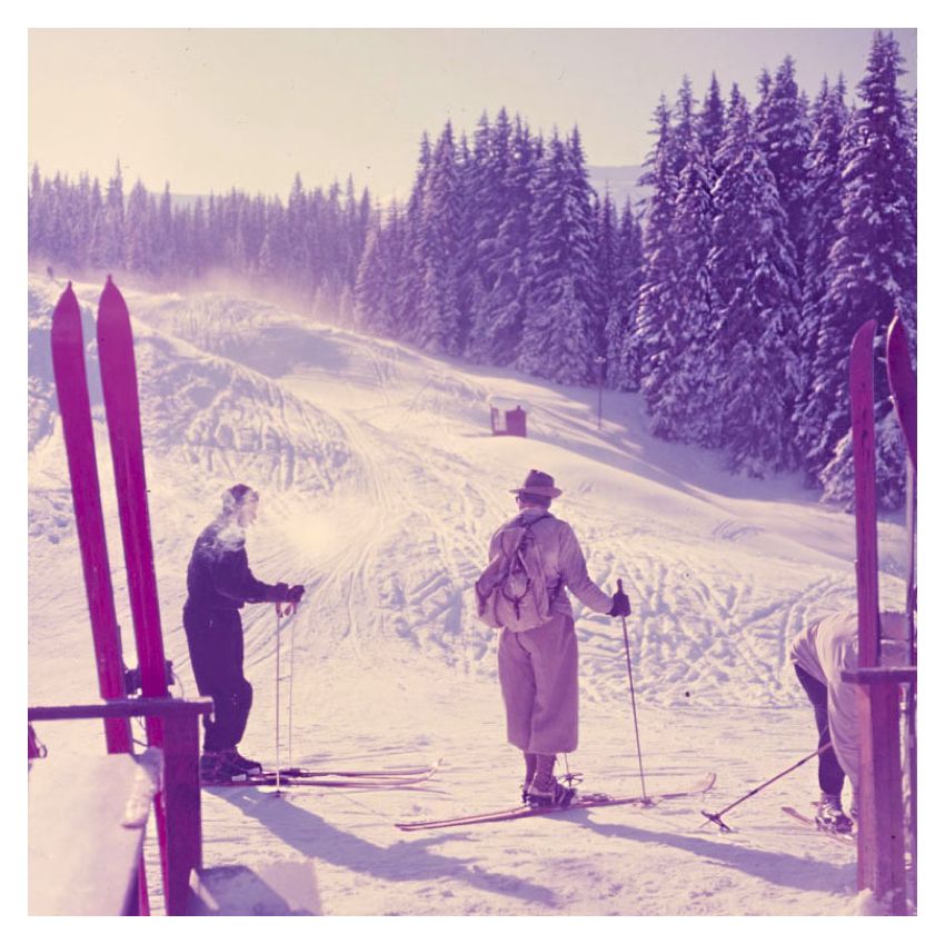 Mountain Top By Toni Frissell Archival Pigment Print Oversize Framed In Brown photo furniture