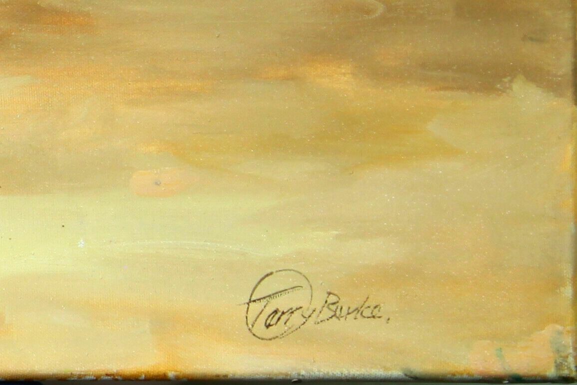 Oil On Canvas By Terry Burke. Western Lady Quay photo furniture