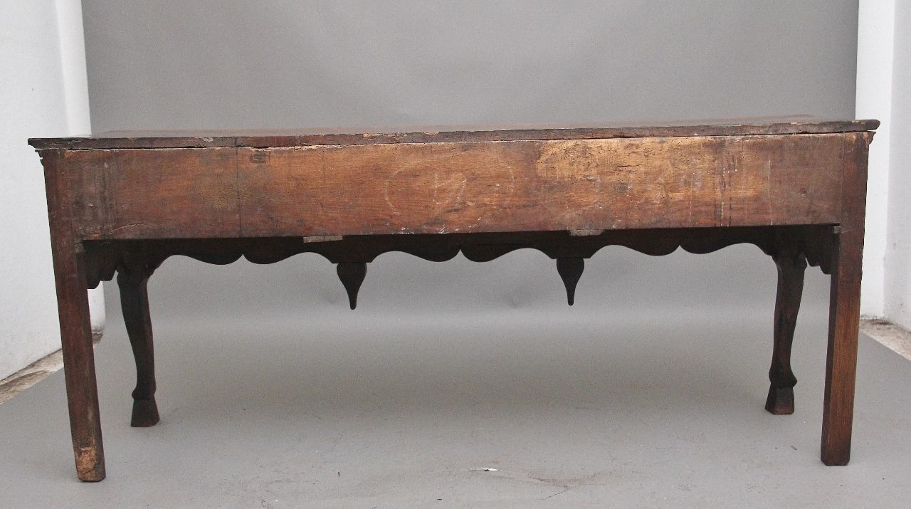 Early 18th Century Oak Dresser Base From The Georgian Period photo vintage