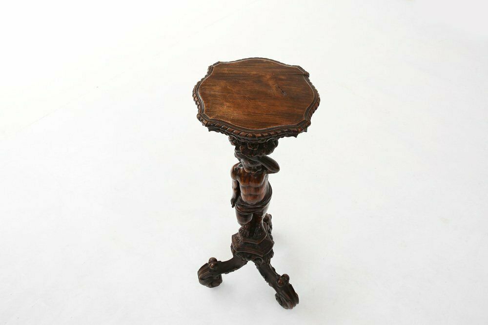 Vintage Pedestal Table With Putti, 1850s photo 1542.0