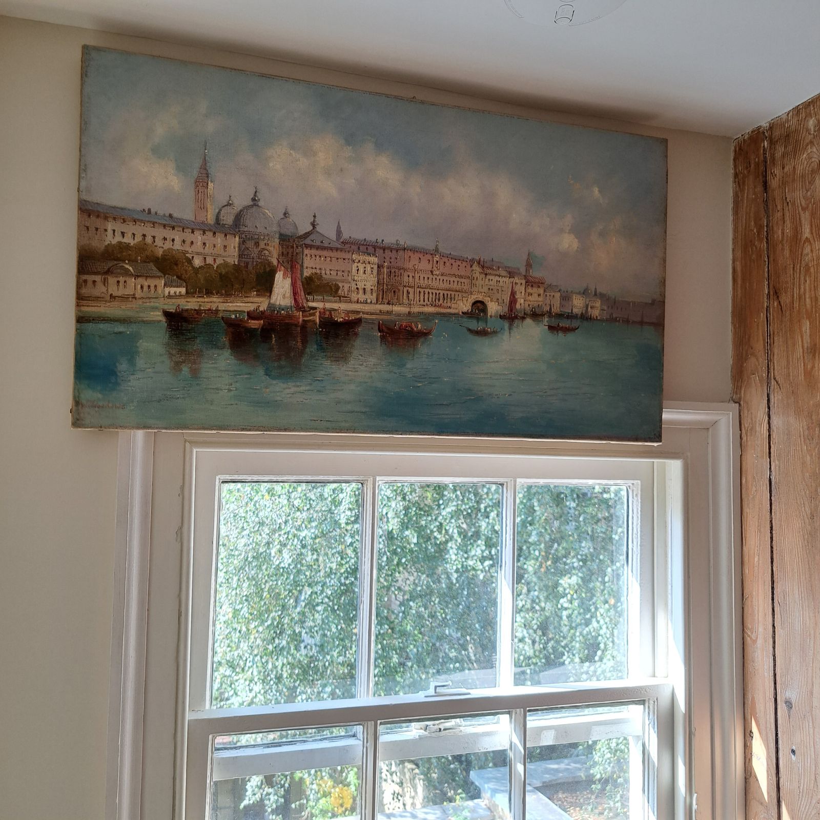 Victorian Oil Painting Of Venice From The Lagoon photo Art