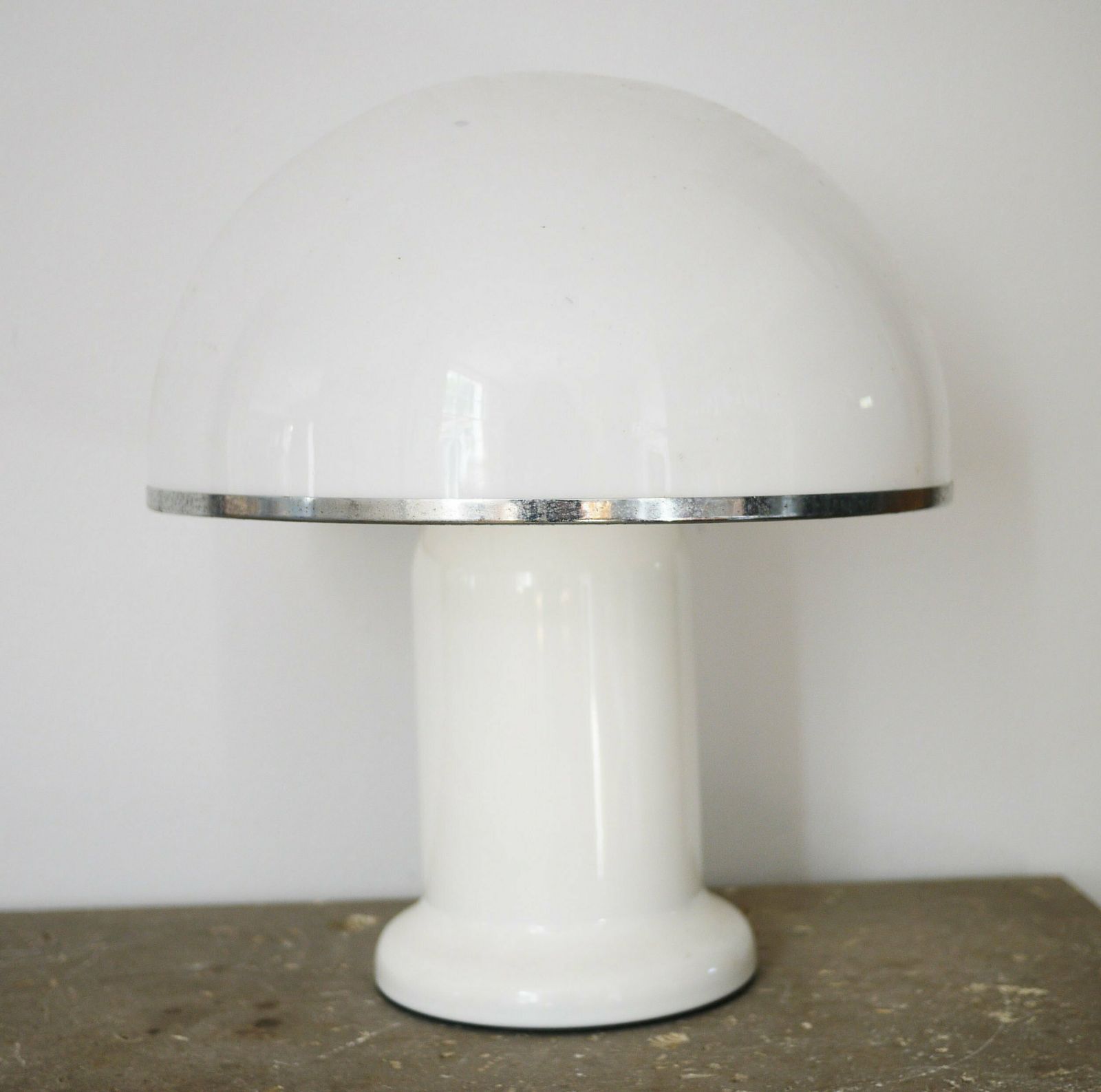 Mushroom Plexiglass Table Lamp By Groupe Habitat, France, 1970s photo Lighting