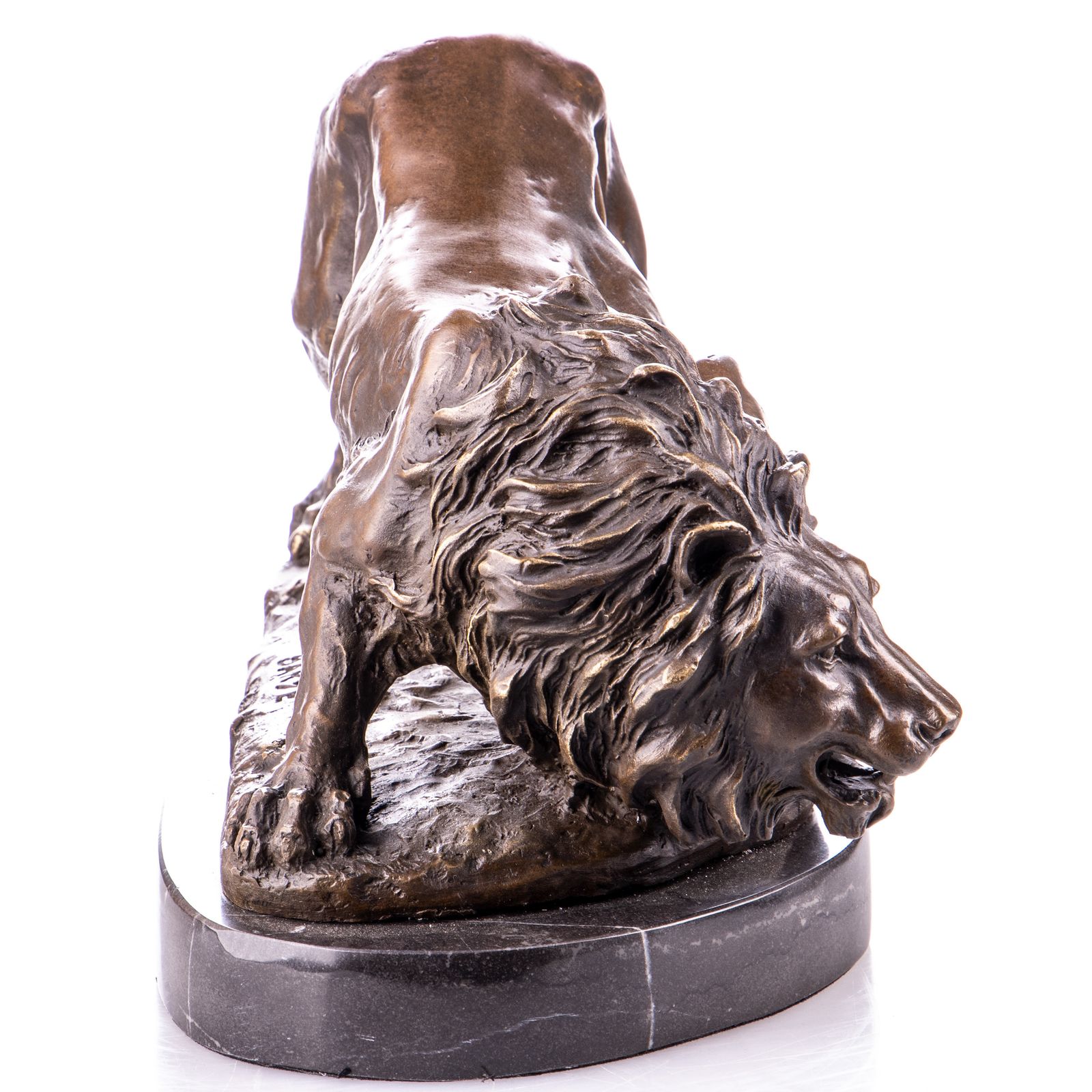 Bronze Majestic Lion Sculpture – Luxus Collection – Barye photo furniture
