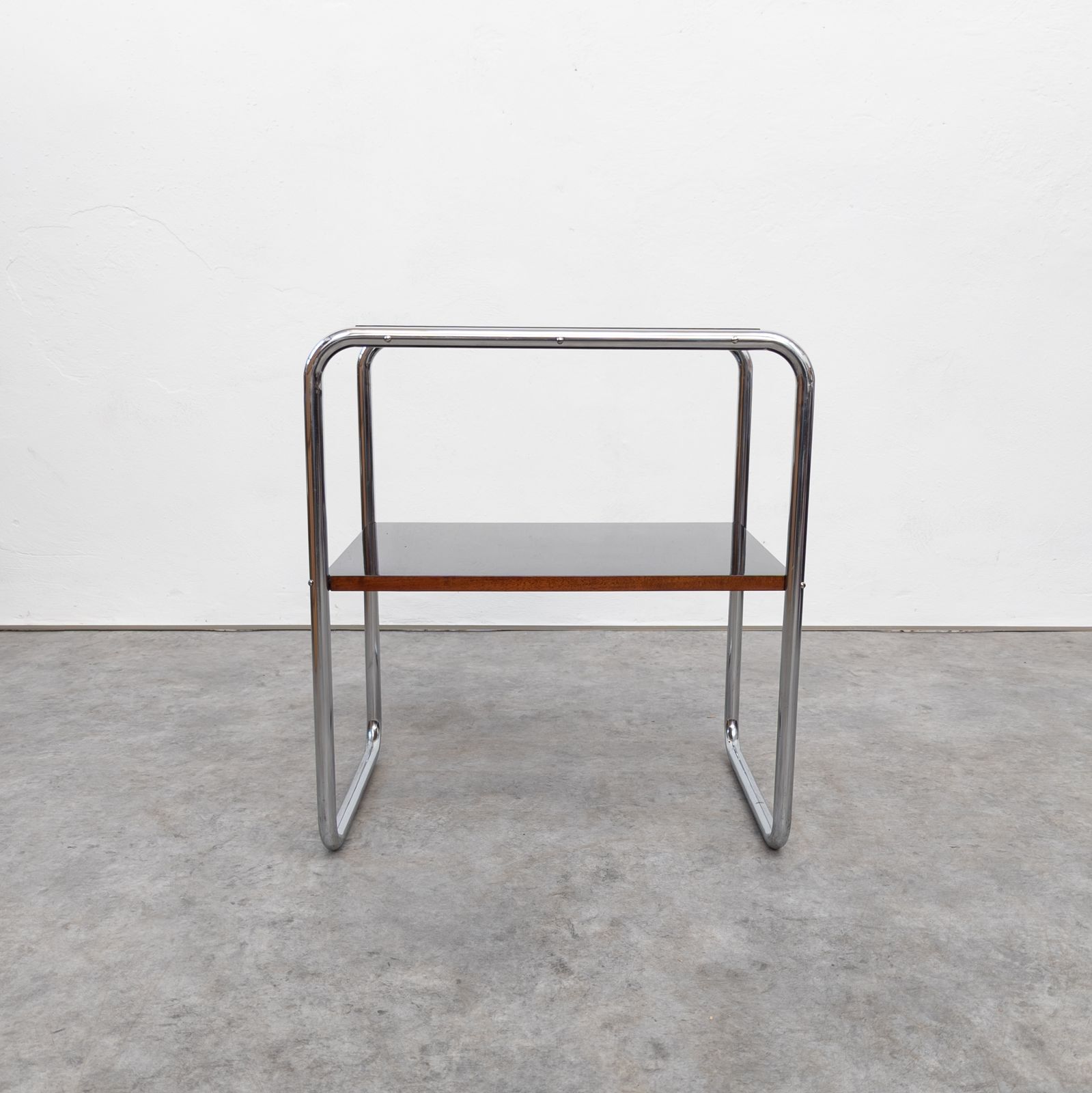 Rare Bauhaus Tubular Steel Side Table By Marcel Breuer photo Furniture