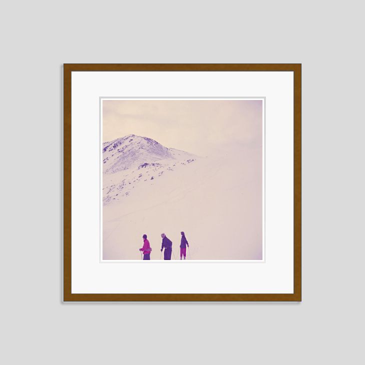 Mountain Top By Toni Frissell Archival Pigment Print Framed In Brown