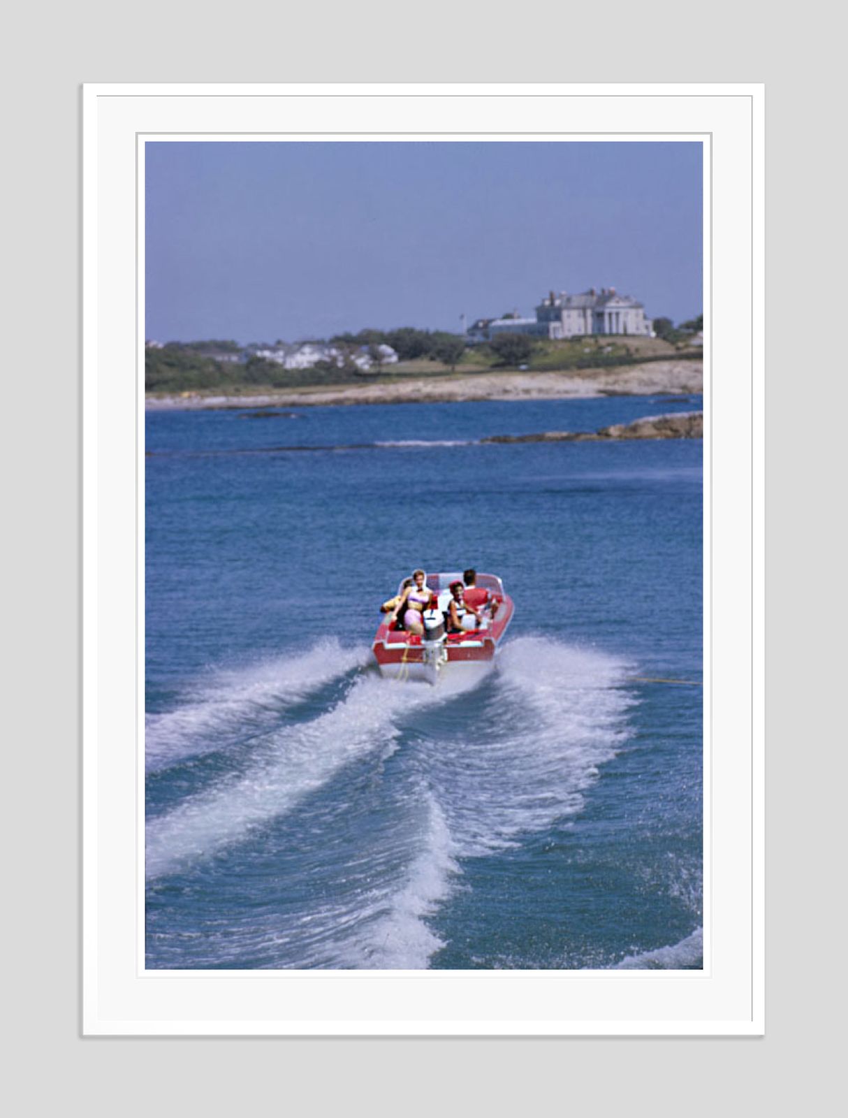 Newport Scenes By Toni Frissell Archival Pigment Print Oversize Framed In White