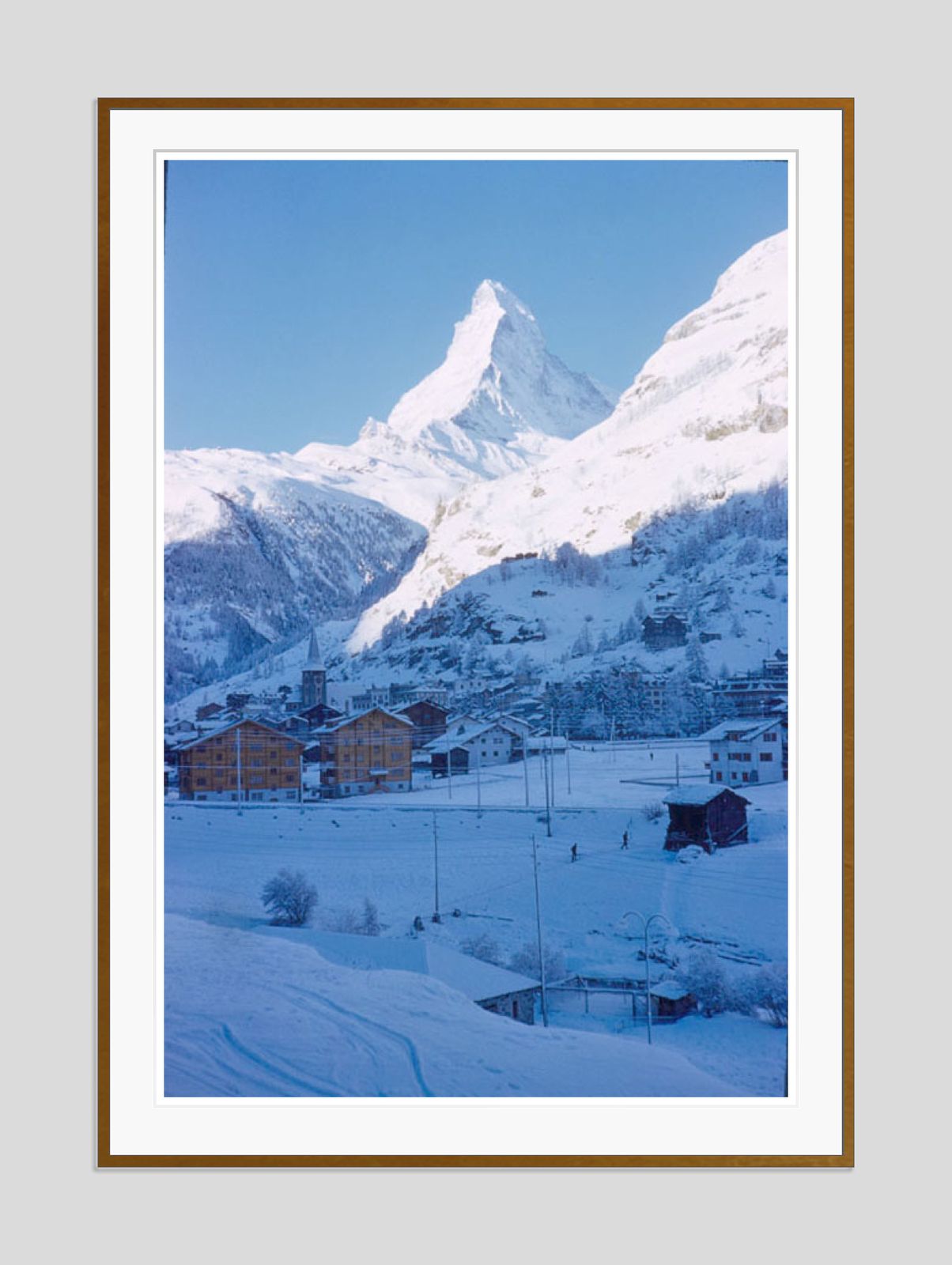 The Matterhorn By Toni Frissell Archival Pigment Print Oversize Framed In Brown