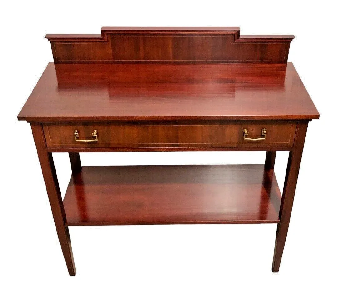 photo vintage Handsome Edwardian Mahogany Buffet / Serving Table