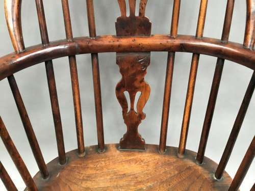 Good C19th Pair Of Burr Yew And Elm Windsor Armchairs photo buy