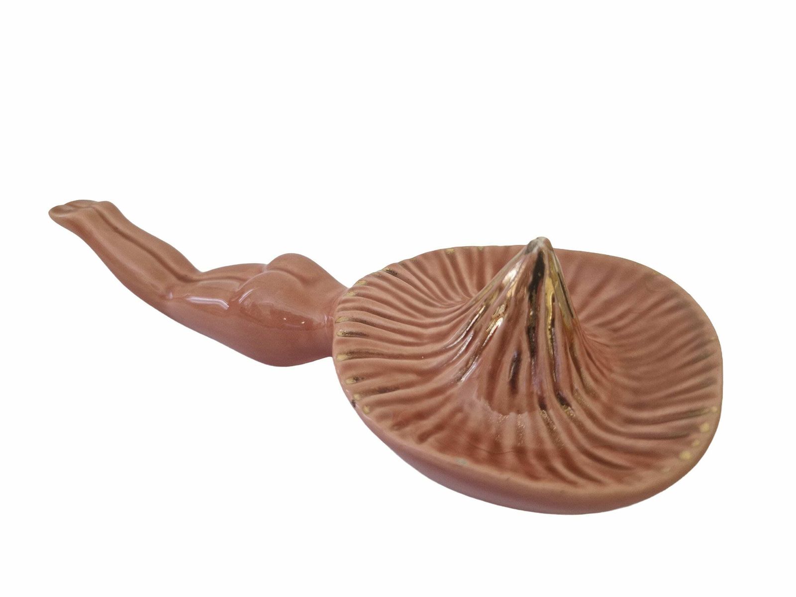 Mid Century Ceramic Pinup Lemon Juicer, Naked Lady In Sombrero Hat Wall Hanging Figurine photo vinterior