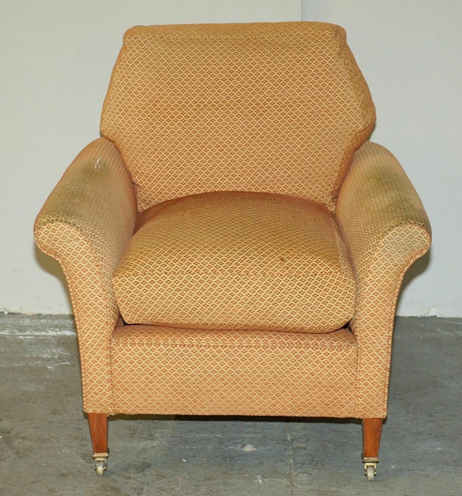 Pair Of Antique Victorian Howard & Son's Armchairs For Upholstery Restoration photo vinterior