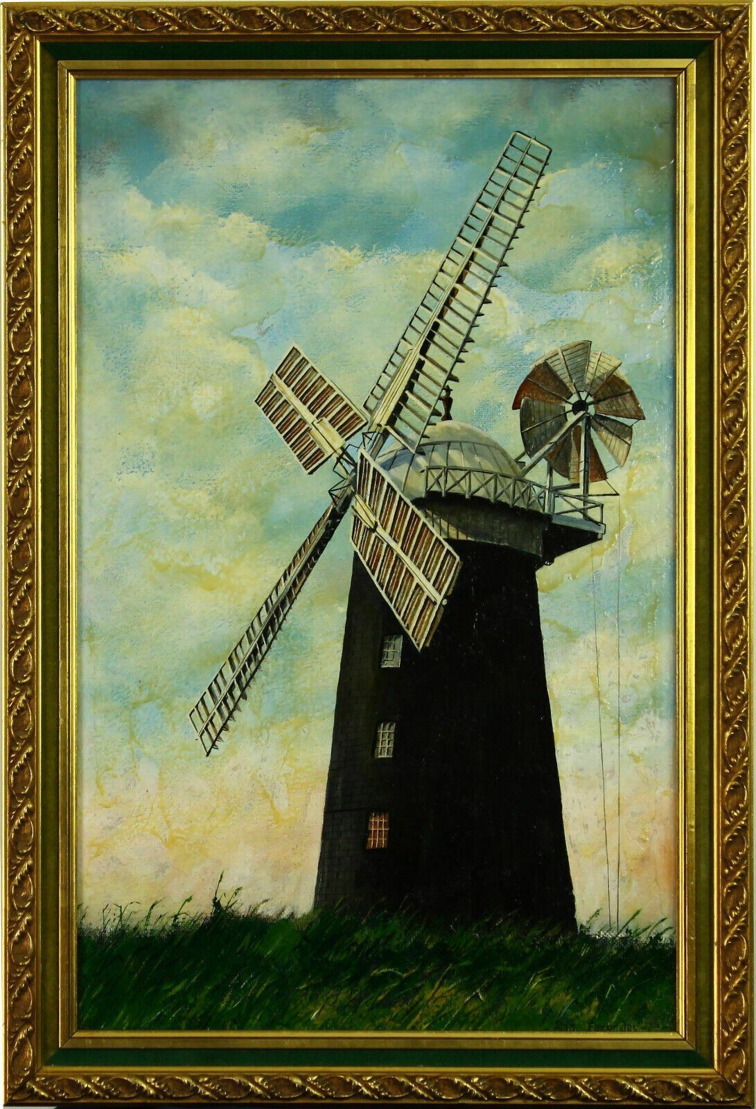 Acrylic Painting By Alan Fairbrass. Portrait Of A Mill