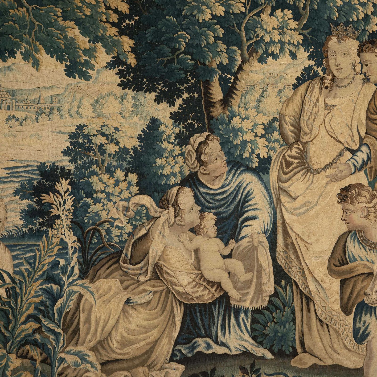 18th Century Antique French Aubusson Tapestry photo for sale