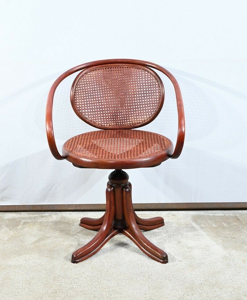 Office Armchair In Beech, Thonet Spirit   Early 20th Century photo furniture