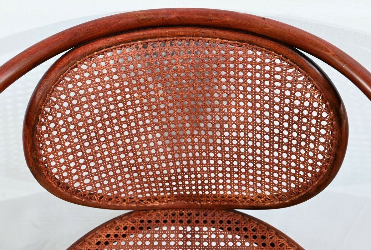 Office Armchair In Beech, Thonet Spirit   Early 20th Century photo vinterior