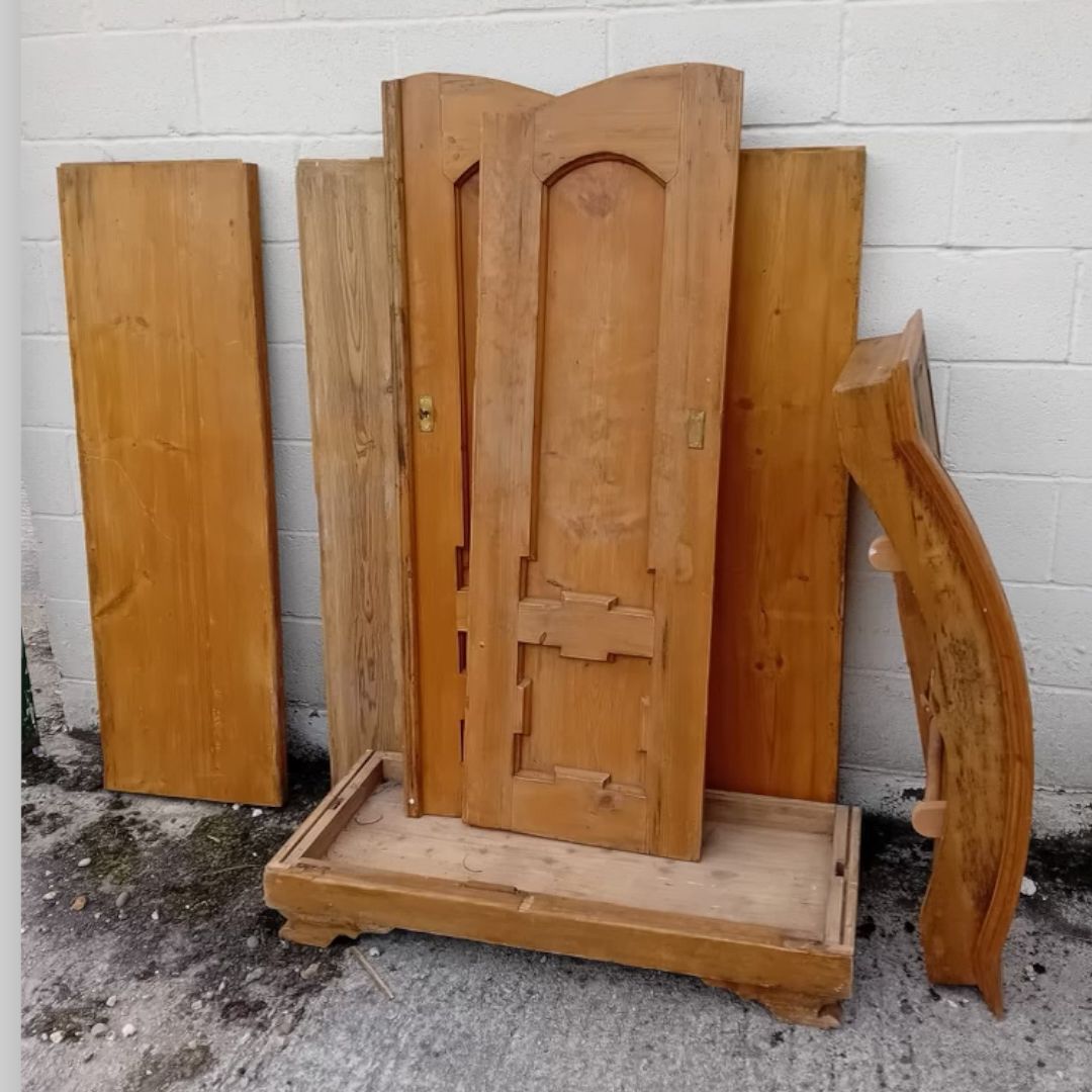 Early C20th Continental Pine Wardrobe photo for sale