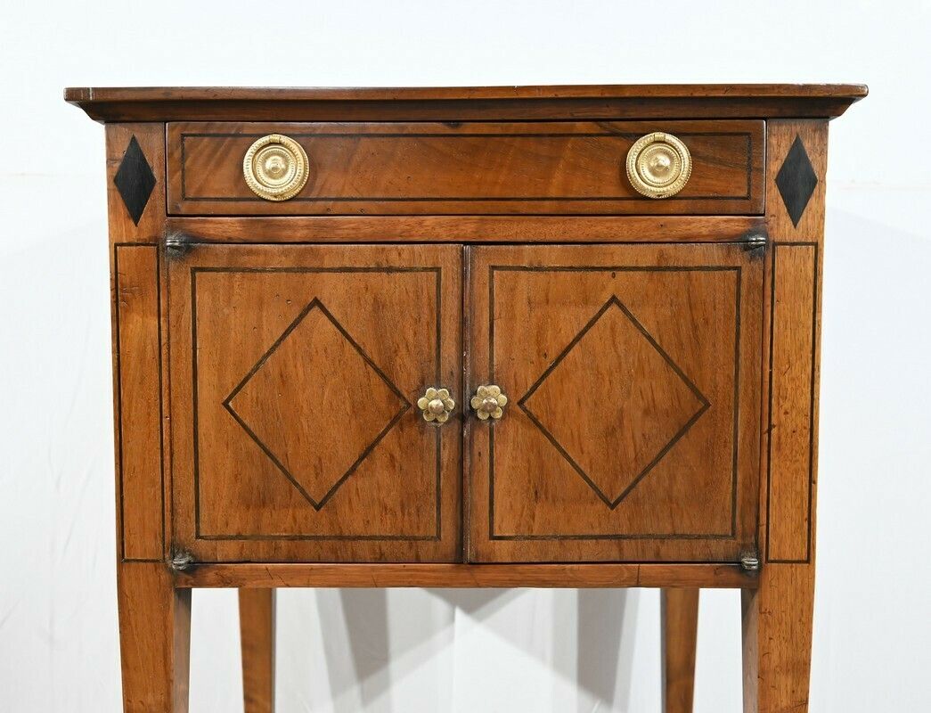 Small Living Room Furniture In Walnut, Transition Louis XVI / Directoire Style   1st Part XIX photo buy