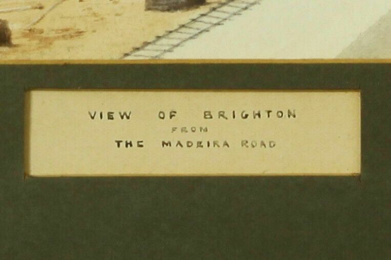 Watercolour By William A Earp. Titled "View Of Brighton From The Madeira Road" photo Art