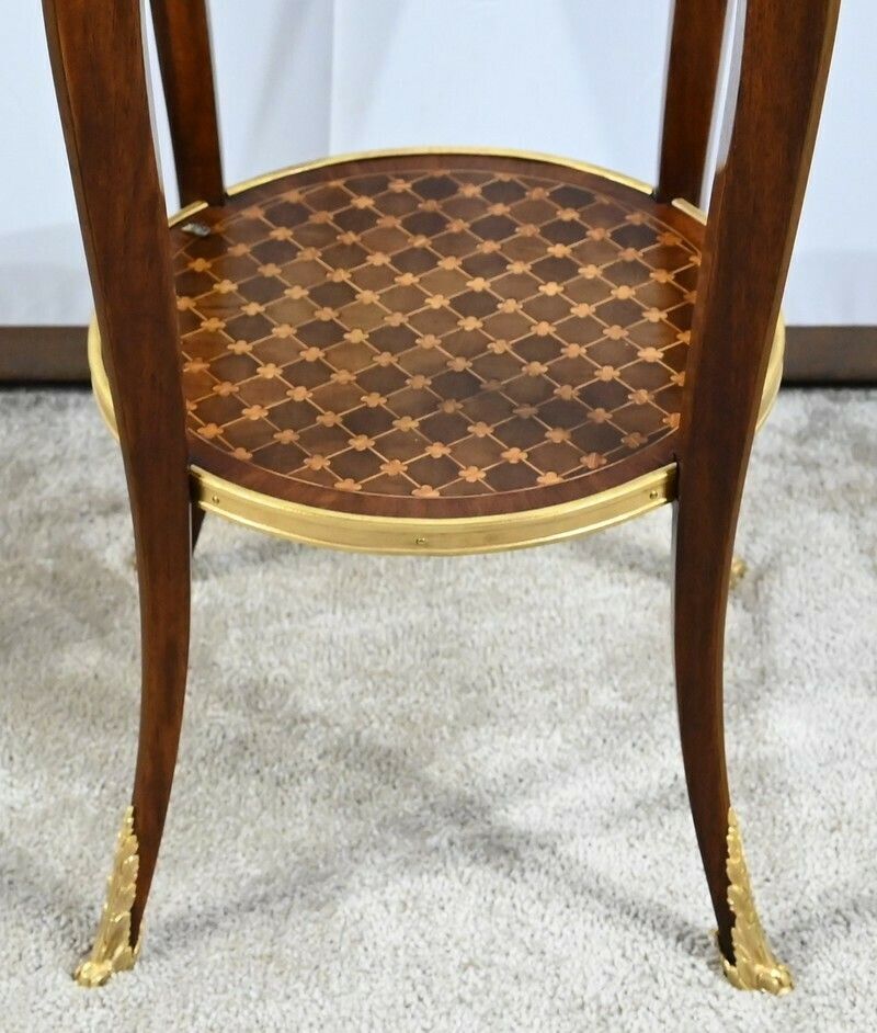 photo vinterior Small Living Room Table In Rosewood And Mahogany, Louis XV/Louis XVI Style, Early 20th Century
