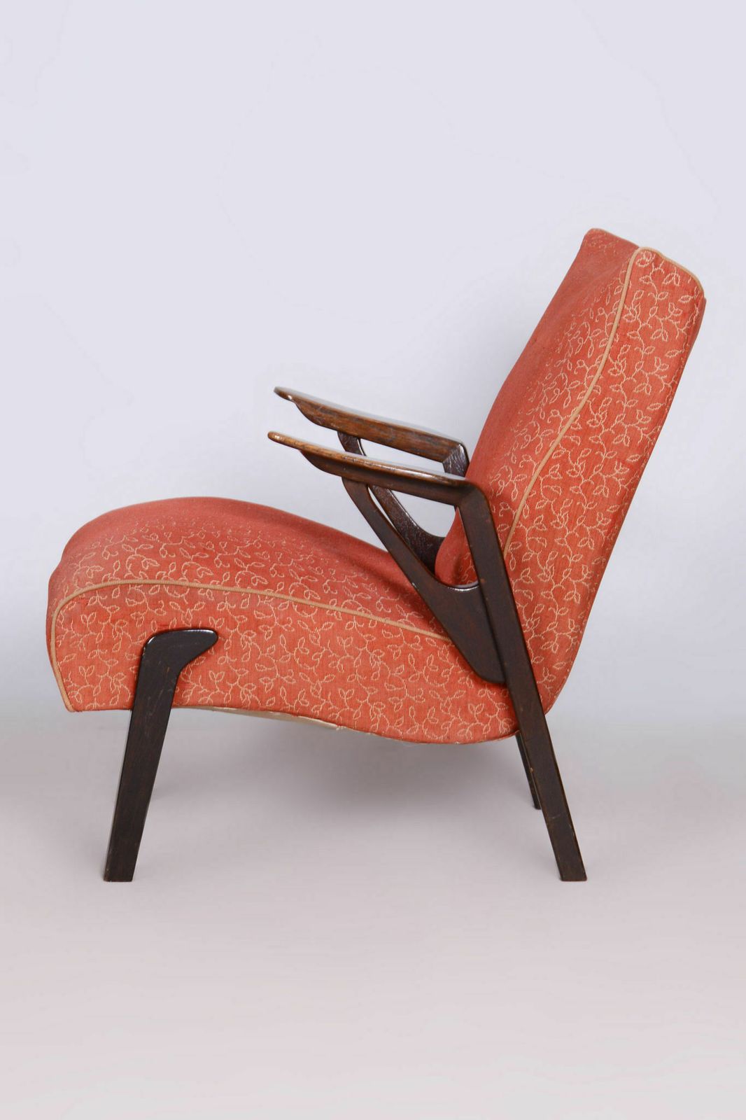 Original Artdeco Oak Armchair, Professor Antonin Kybal, Czechia, 1930s