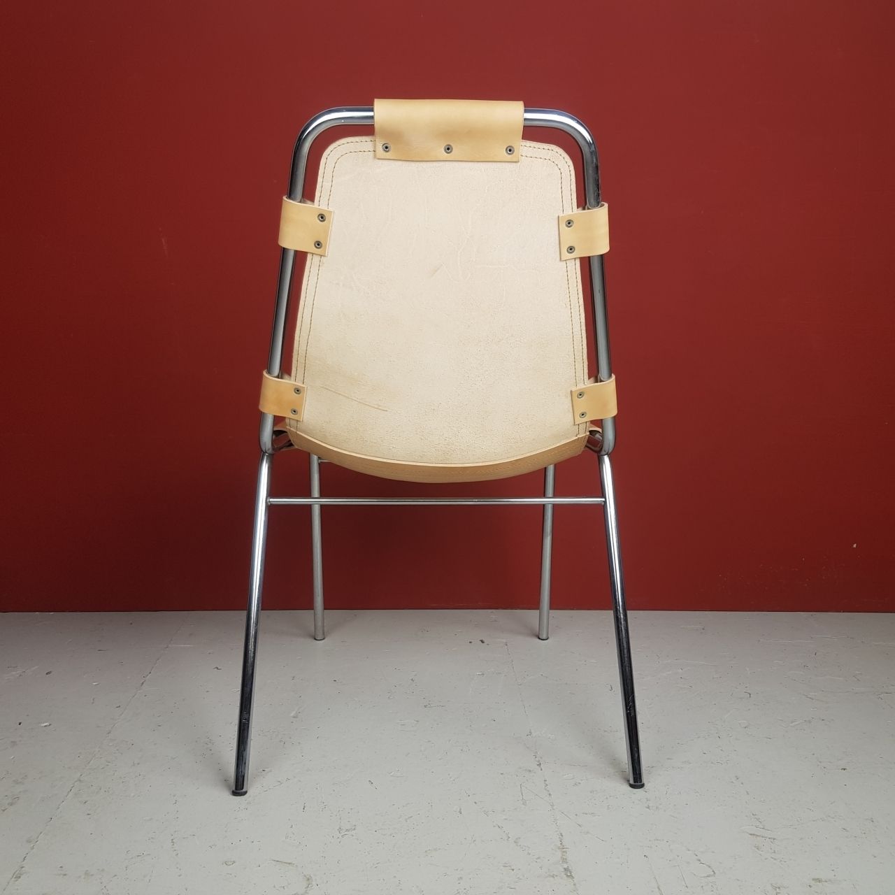 1960s Brown Leather Charlotte Perriand Les Arcs Chair photo buy