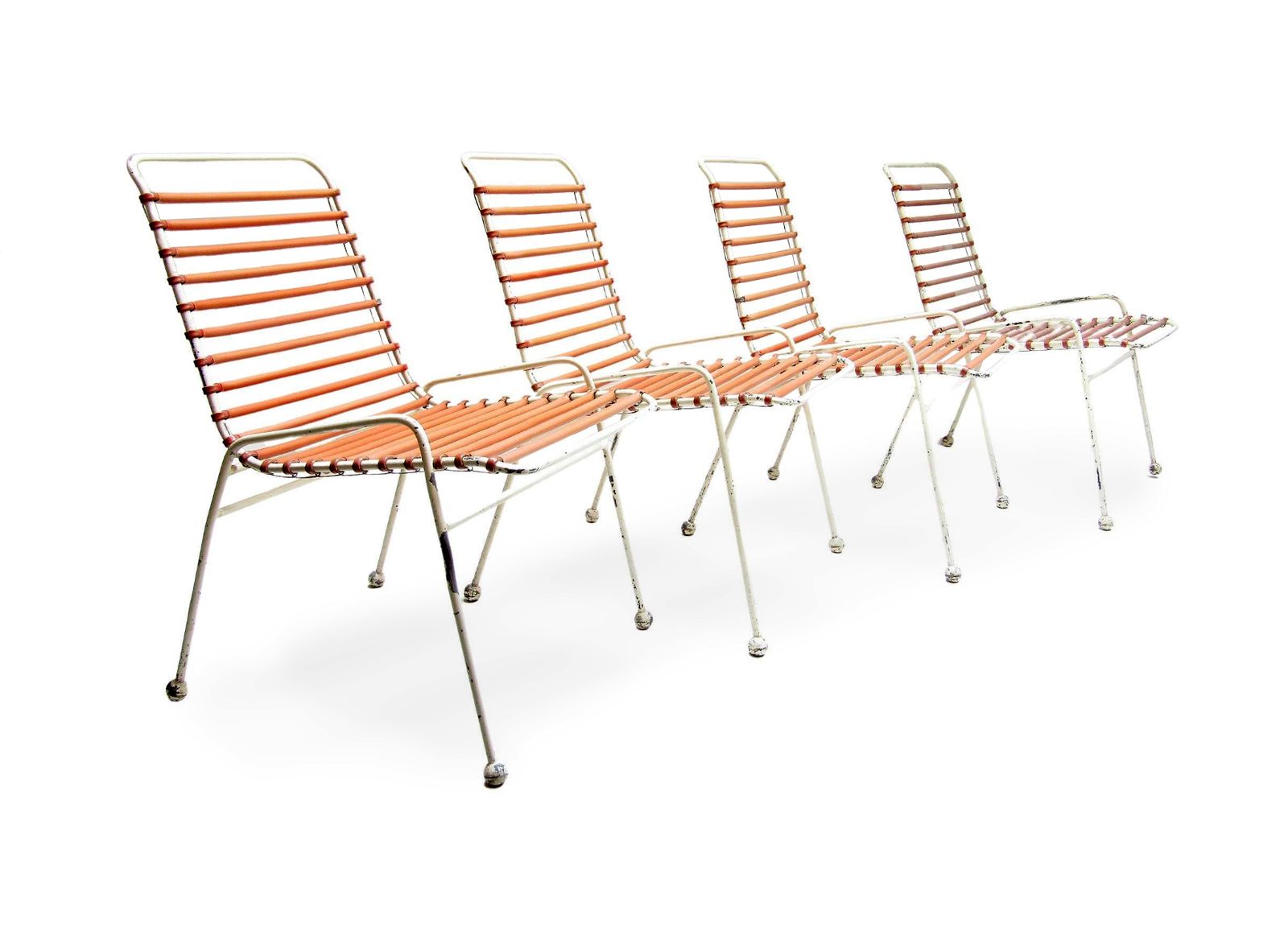Unique 1950s Springbok Garden Table And Chairs Set By Ernest Race photo vinterior