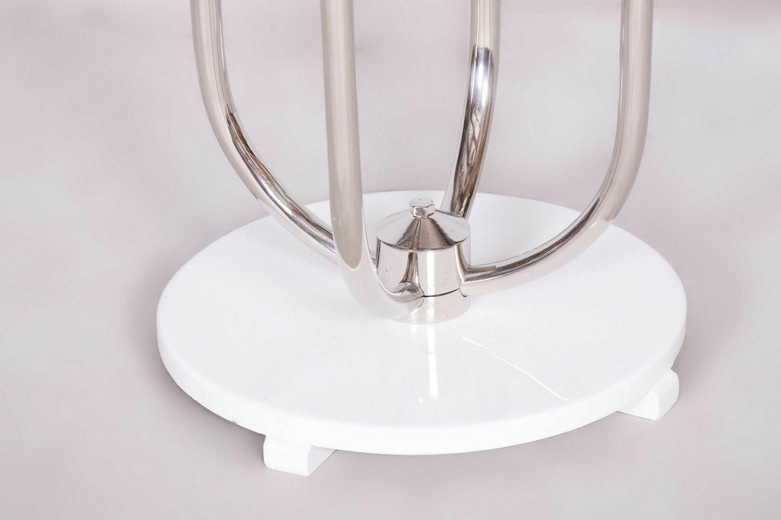 Restored Bauhaus Flower Stand, Vichr A Spol, Chrome Plated Steel, Czechia, 1930s photo buy