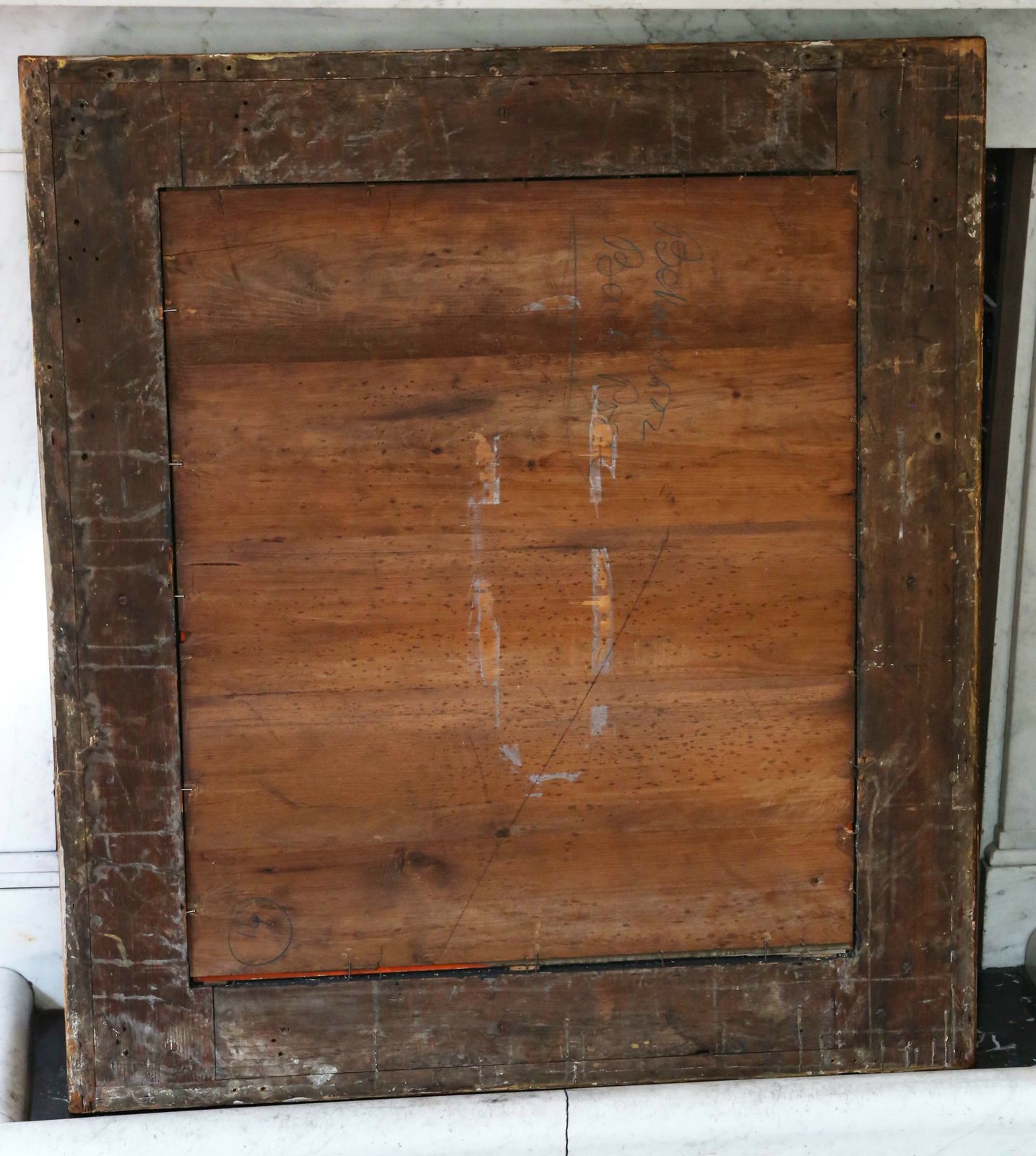 Antique Fine Quality Large Gilt 19th Century Overmantle Or Wall Mirror photo vinterior