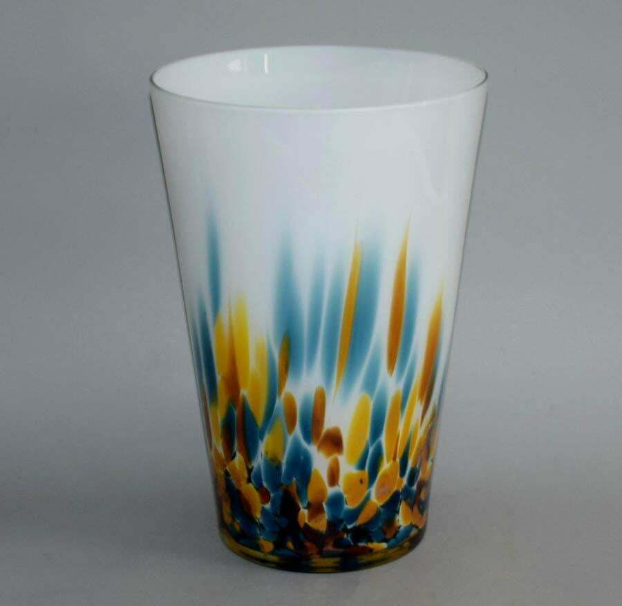 1980s Jozefina Krosno Art Glass Vase, Poland photo furniture