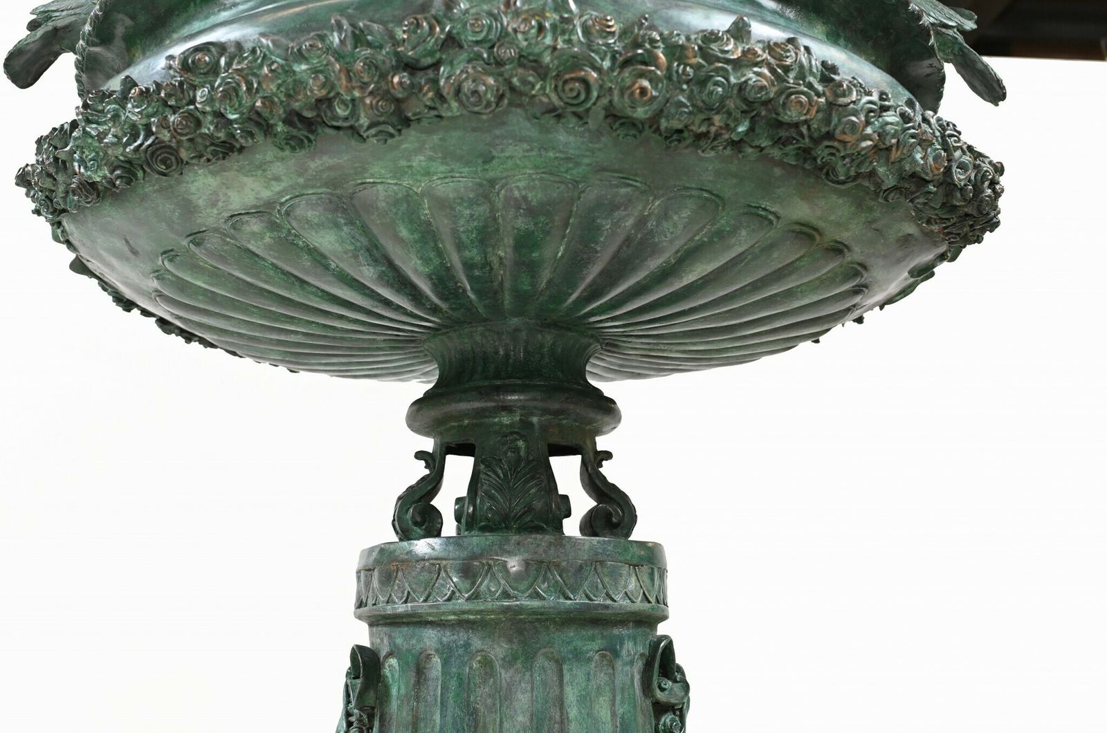 4850.0 Large Classical Italian Bronze Bird Fountain Statue photo