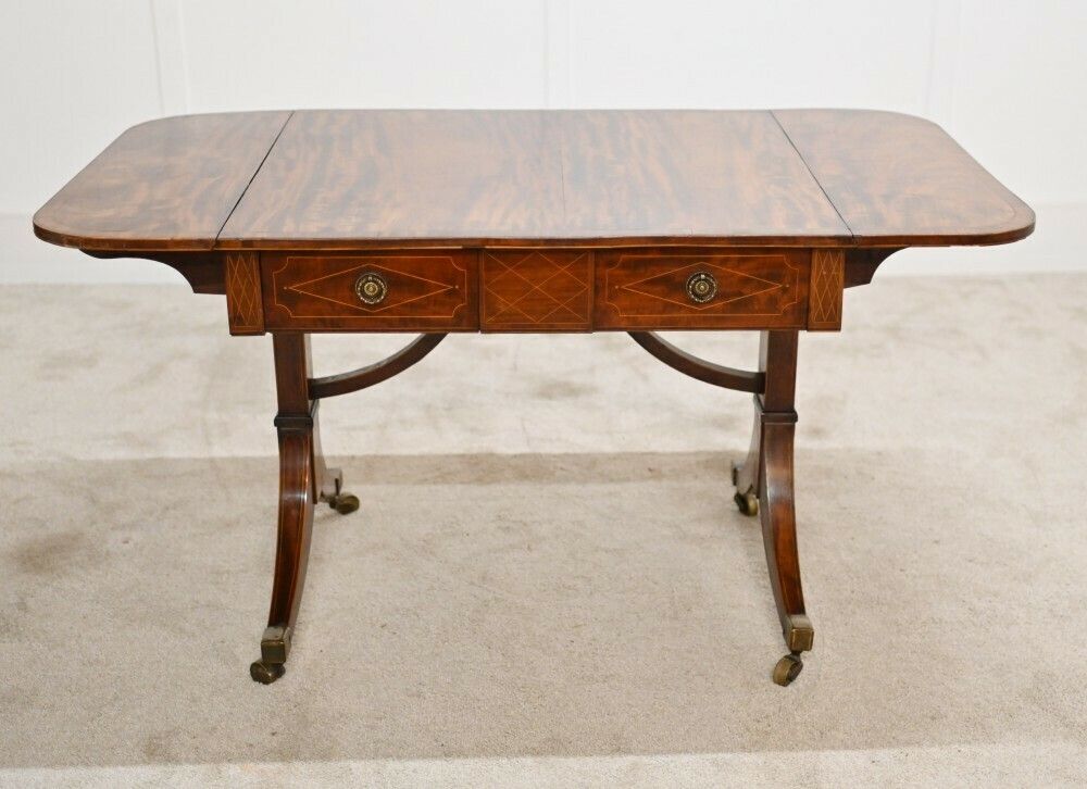 1400.0 Regency Sofa Table Mahogany Antique Furniture photo