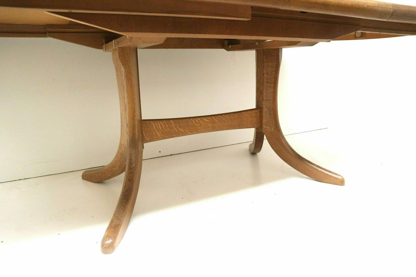 Xxl Vintage Extendable Dining Table / Conference Table Made In The 1970s photo for sale