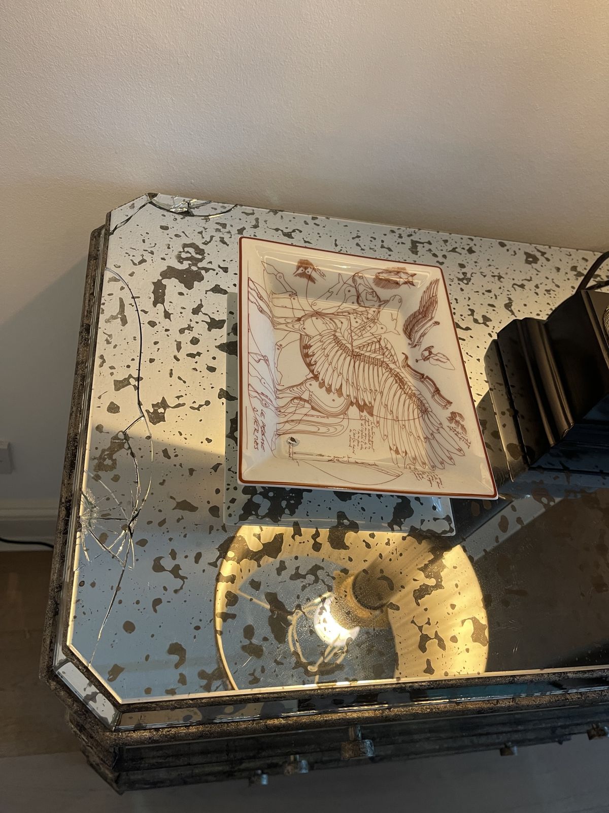Set Of Two Antiqued Mirror Chest Of Drawers (Paolo Moschino) photo for sale